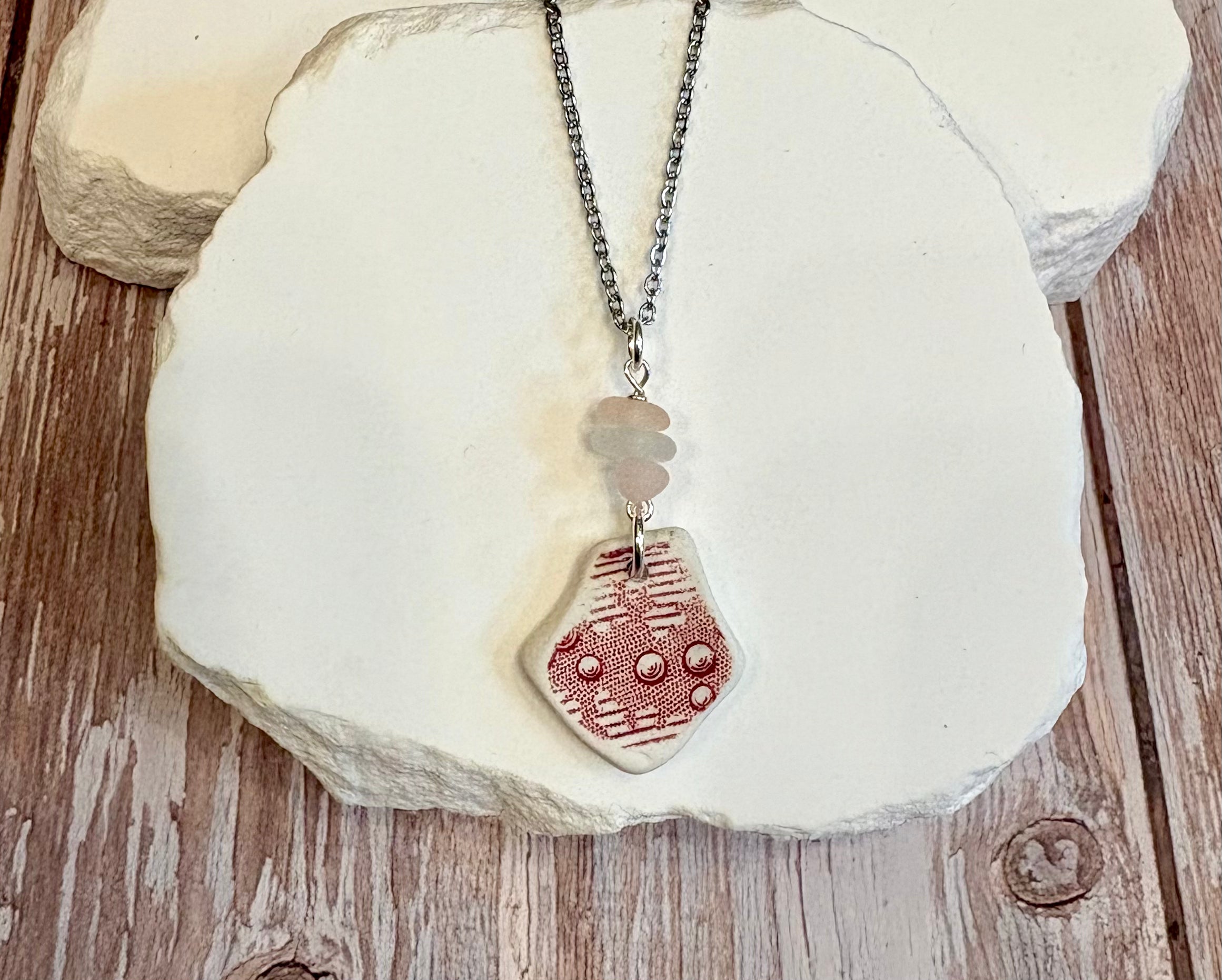 Sea pottery necklace