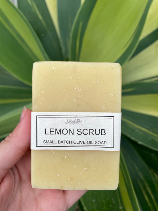 Lemon scrub soap