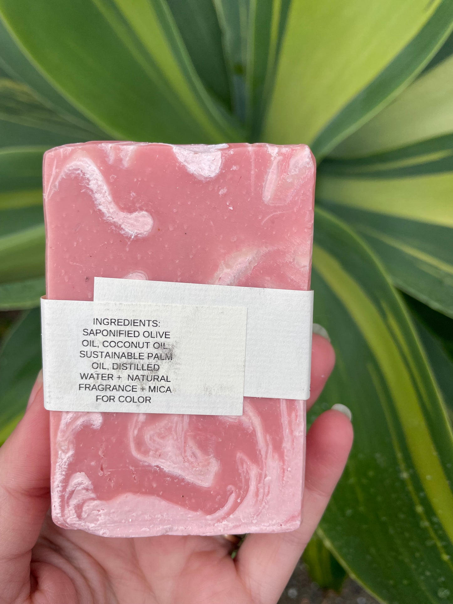 Fresh raspberry soap